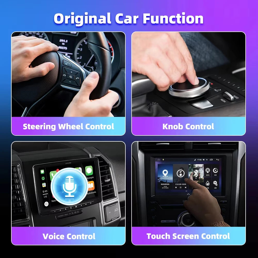 EKIY 2in1 Wireless CarPlay & Android Auto Adapter – AI Smart Box Dongle für kabelloses CarPlay im Auto