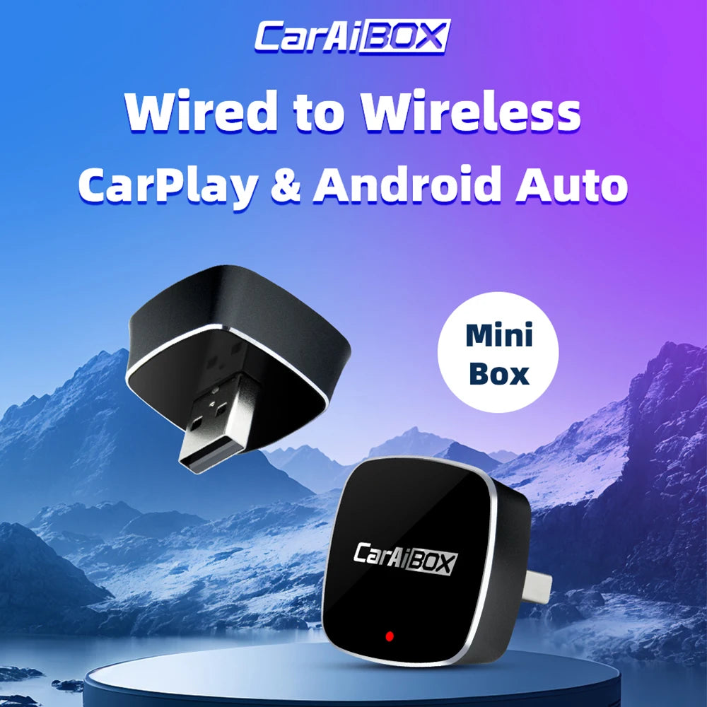 EKIY 2in1 Wireless CarPlay & Android Auto Adapter – AI Smart Box Dongle für kabelloses CarPlay im Auto
